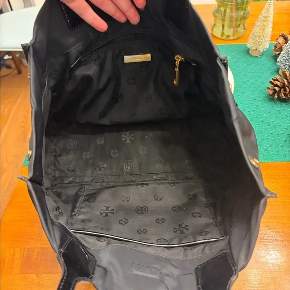 Tory Burch Ella Black Nylon Tote - Picture 9 of 9